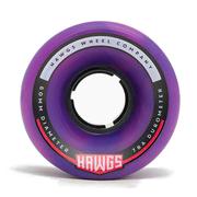 Hawgs Chubby Hawgs Purple/Pink Skateboard Wheels 4-Pack, 78a