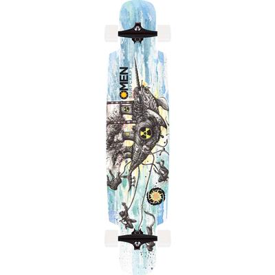 Omen Nuclear Narwhal Complete Longboard Skateboard, 41