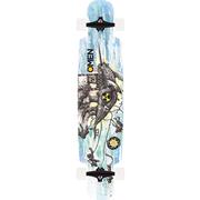 Omen Nuclear Narwhal Complete Longboard Skateboard, 41