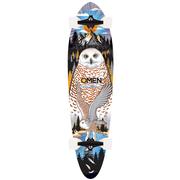 Omen Snowy Owl Complete Longboard Skateboard, 38