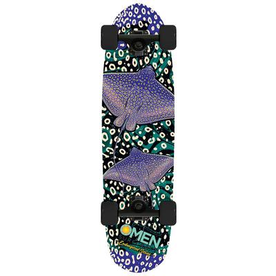 Omen Banded Eagle Ray Complete Cruiser Skateboard, 33