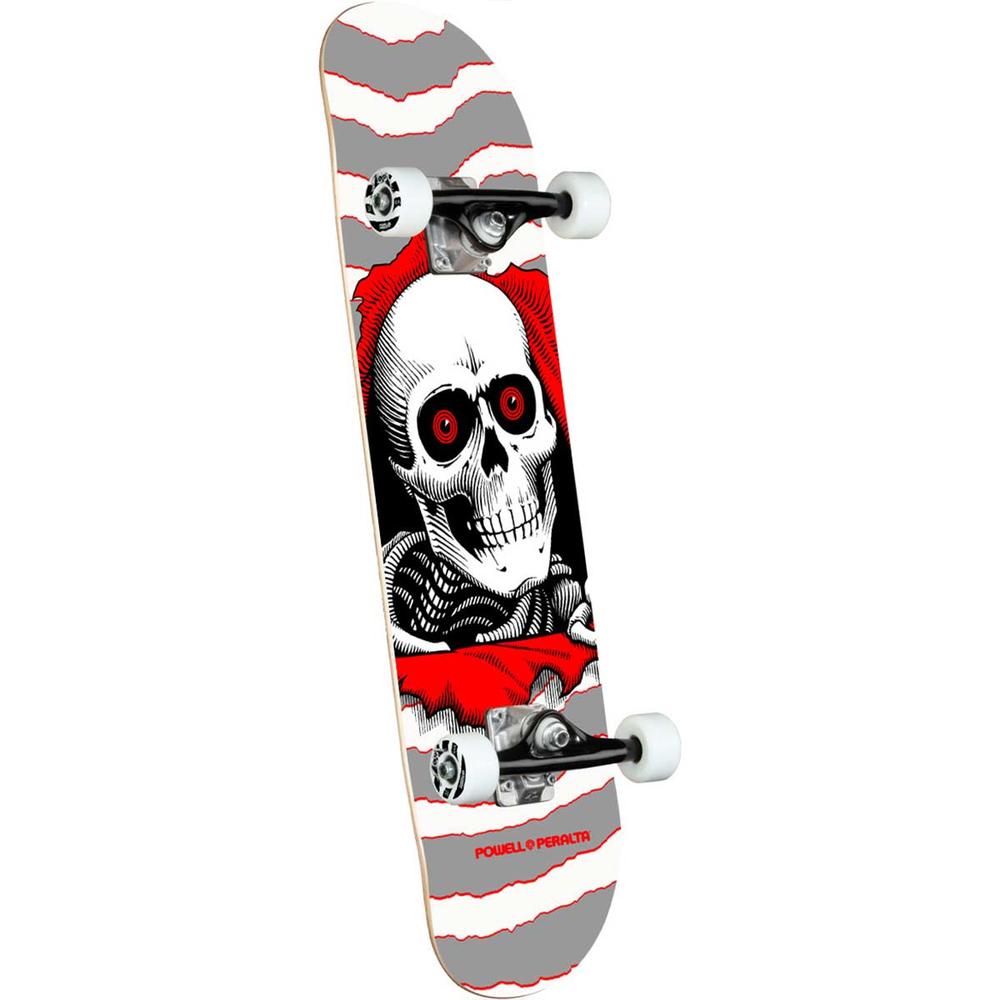 ontwerp zin mini Powell Peralta Ripper One Off Silver Birch Complete Skateboard, 8"