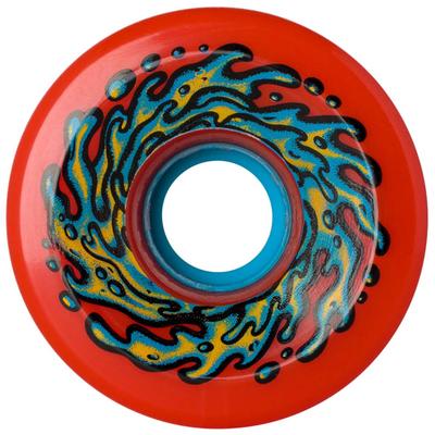 Slimeballs OG Slime Red Skateboard Wheels 4-Pack, 78a