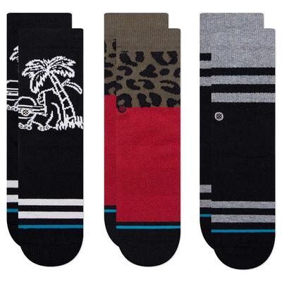 Stance L8R Summer 3 Pack Kids Mid Cushion Crew Socks