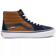 Vans Skate Sk8-Hi Skate Shoes, Navy/Golden Brown