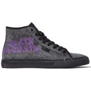 DC Shoes Black Sabbath Manual High-Top Canvas Shoes, Black Wash