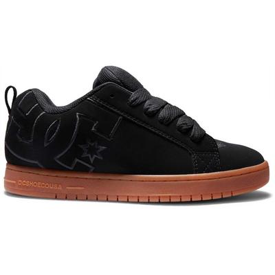 DC Shoes Court Graffik Skate Shoes, Black/Gum