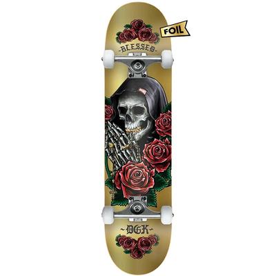 DGK Pray Gold Foil Complete Skateboard, 8.0