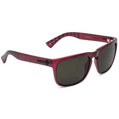 Electric Jason Momoa Knoxville XL Sunglasses, Momoa Matte Ox Blood/Grey Polarized