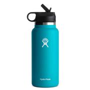 Hydro Flask 32 oz. Wide Mouth Insulated Water Bottle w/Straw Lid, Laguna