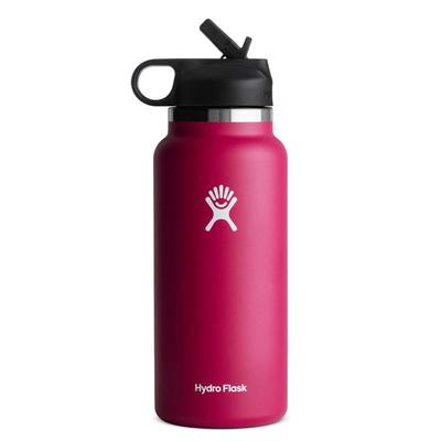 Hydro Flask 32 oz. Wide Mouth Insulated Water Bottle w/Straw Lid, Snapper