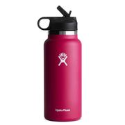 Hydro Flask 32 oz. Wide Mouth Insulated Water Bottle w/Straw Lid, Snapper