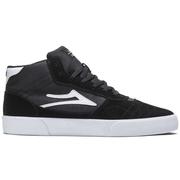 Lakai Cambridge Mid Skate Shoes, White/Black