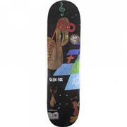 Magenta Glen Fox Skateboard Deck, 8.25