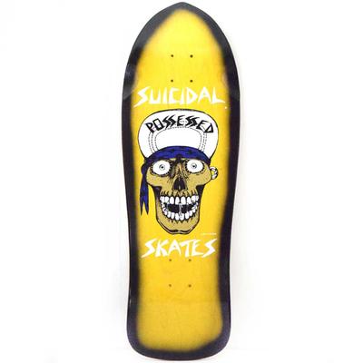 Dogtown Suicidal Skates Punk Skull Reissue Skateboard Deck, 10.125