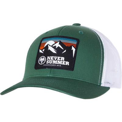 Never Summer Retro Mountain Adjustable Snapback Trucker Hat