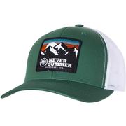 Never Summer Retro Mountain Adjustable Snapback Trucker Hat