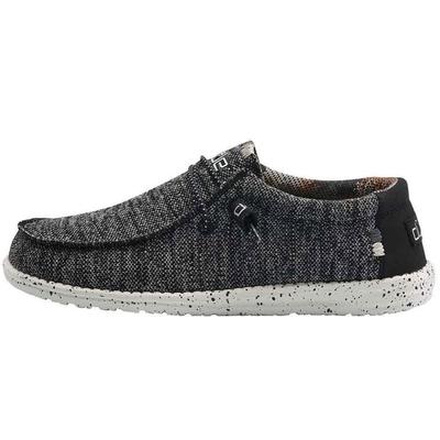 Hey Dude Wally Sox Shoes, Black/White