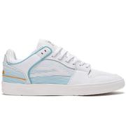 Lakai Telford Low Skate Shoes, White Leather