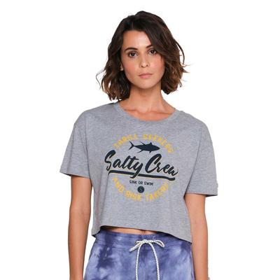 Salty Crew Scripted Short Sleeve Crop Top