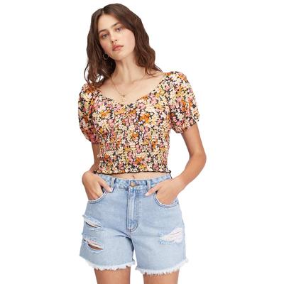 Billabong Get Along Puff Sleeve Top