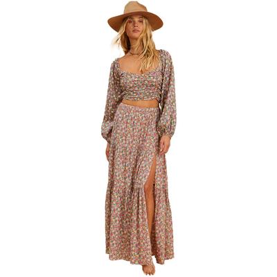Billabong Salty Blonde Free Love Maxi Skirt