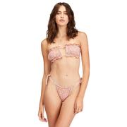 Billabong Chase The Sun Ruched Bandeau Bikini Top MUL