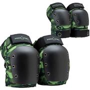 Protec Street Open Back Knee/Elbow Pad Set, Camo