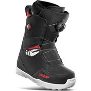 ThirtyTwo Lashed Crab Grab Boa Kids Snowboard Boots, 2022 BLK/GRY/RED