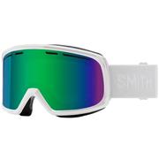 Smith Range Snow Goggles, White/Green Sol-X Mirror Lens