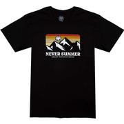 Never Summer Retro Mountain Short Sleeve T-Shirt BLK