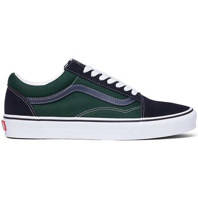 Vans Old Skool 2 Tone Skate Shoes, Navy/Green