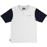 Independent Spanning Henley Short Sleeve Shirt WHT/NVY/GRY