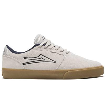 Lakai Cardiff Skate Shoes, White/Gum Suede