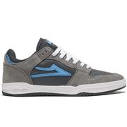 Lakai Telford Low Skate Shoes, Grey/Cyan Suede