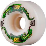 Powell Peralta Dragon Formula Green Dragon Wide Skateboard Wheels 4-Pack, 54mm/93a