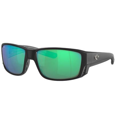 Costa Del Mar Tuna Alley Pro Polarized Sunglasses, Matte Black/Green Mirror Glass