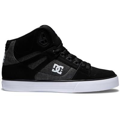 DC Shoes Pure High-Top Skate Shoes, Black/Battleship