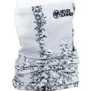 Never Summer Snowy Trees Double Layer Neck Tube WHT
