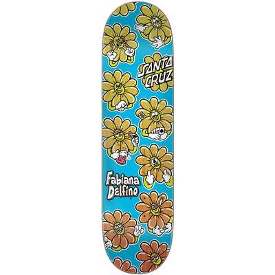 Santa Cruz Delfino Wildflower VX Skateboard Deck, 8.25