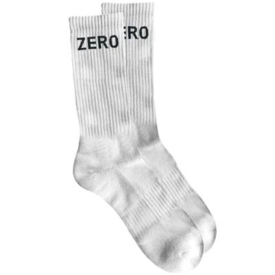 Zero Army Crew Socks, White