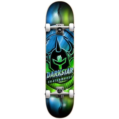 Darkstar Anodize Youth First Push Lime/Blue Complete Skateboard, 7.25