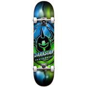 Darkstar Anodize Youth First Push Lime/Blue Complete Skateboard, 7.25