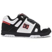 DC Shoes Stag Skate Shoes, White/Black/Red