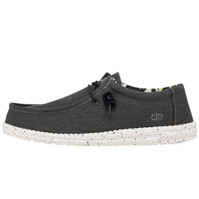 Hey Dude Wally Stretch Shoes, Black