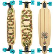 Sector 9 Fractal Flora Complete Longboard Skateboard, 