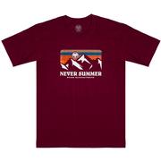 Never Summer Retro Sunset Short Sleeve T-Shirt MRN