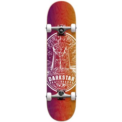 Darkstar Warrior Youth First Push Premium Complete Skateboard, 7.375