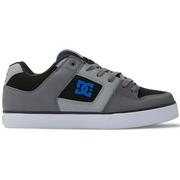 DC Shoes Pure Skate Shoes, Black/Grey/Blue