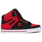 DC Shoes Pure High-Top Skate Shoes, Red/White/Black